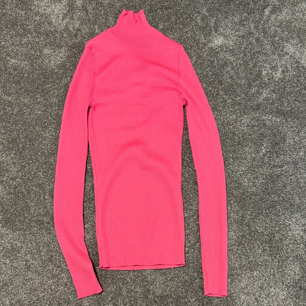 Maje Vibrant Pink Long Sleeve Top